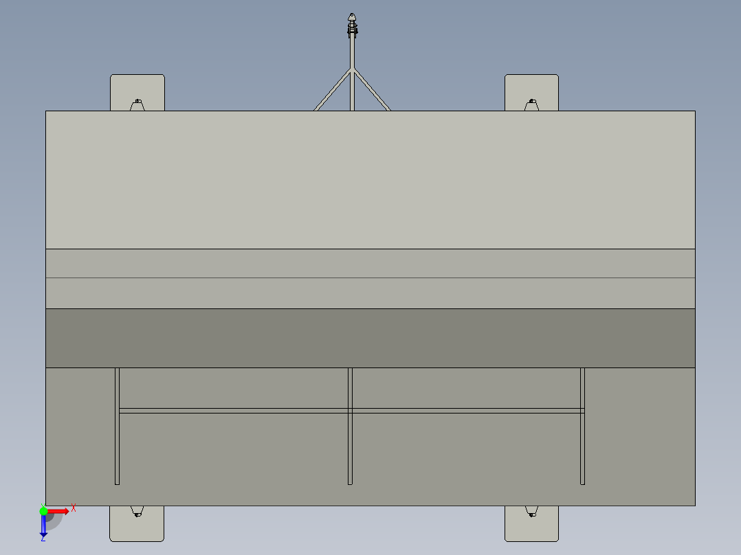 移动式家禽笼系统俯视图