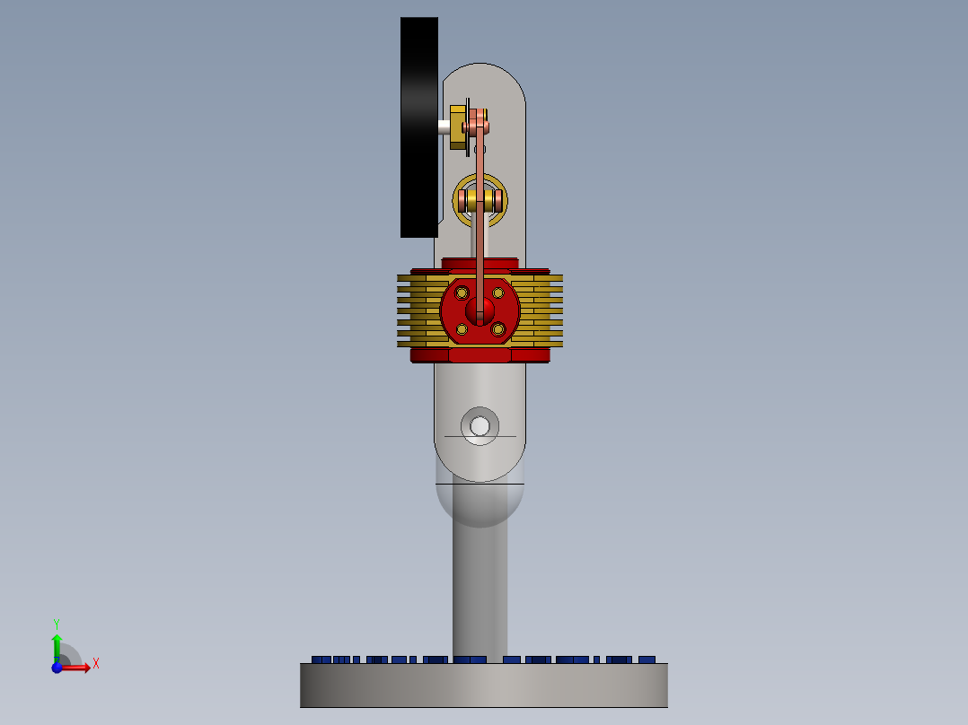 斯特林发动机vertical-stirling-engine-12 2 SW前视图