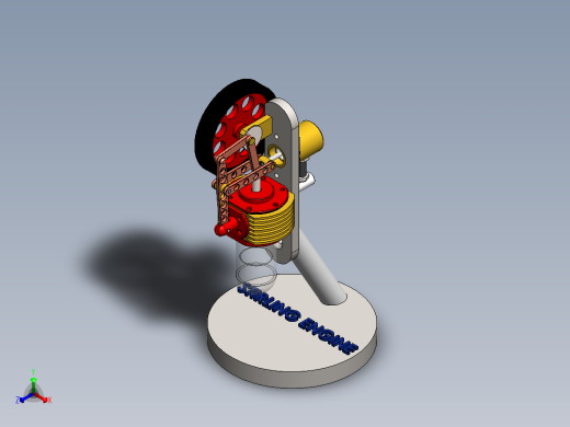 斯特林发动机vertical-stirling-engine-12 2 SW正等轴测缩略图