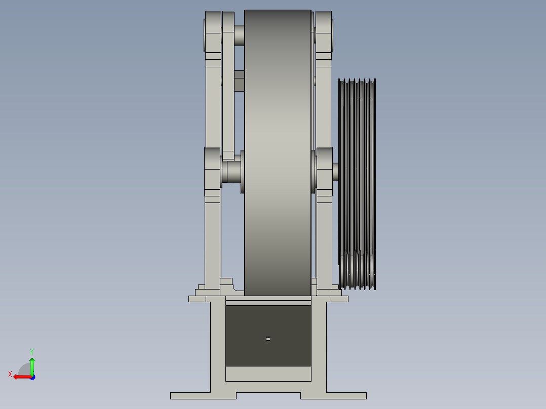 驱动装置和轮胎测试装置后视图