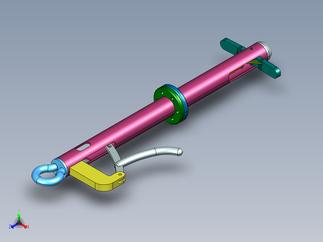 40mm-轮胎-工装吊具夹具-可编辑正等轴测图