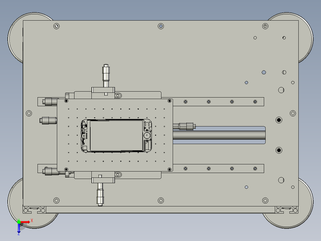 手机维修的拆屏吸盘俯视图