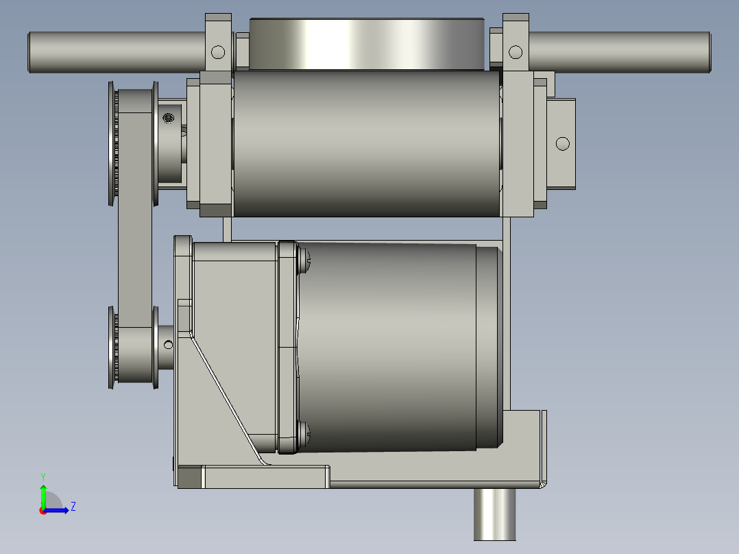 LXYC-BOSS下料输送机构左视图