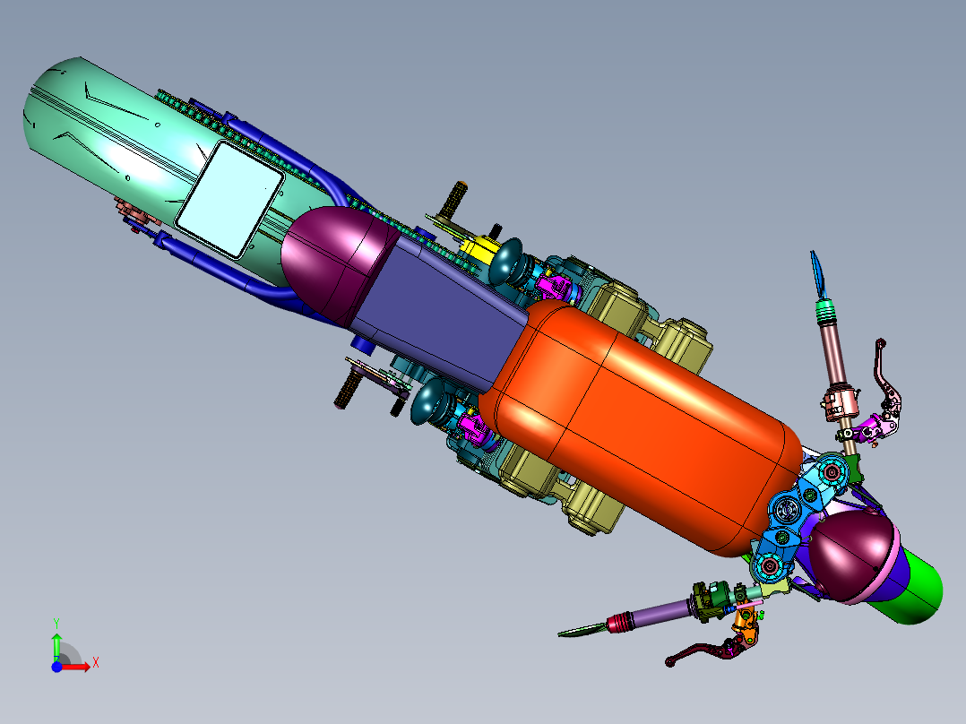 本田中排量运动街车前视图