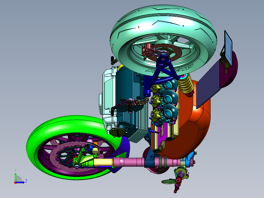 本田中排量运动街车左视图