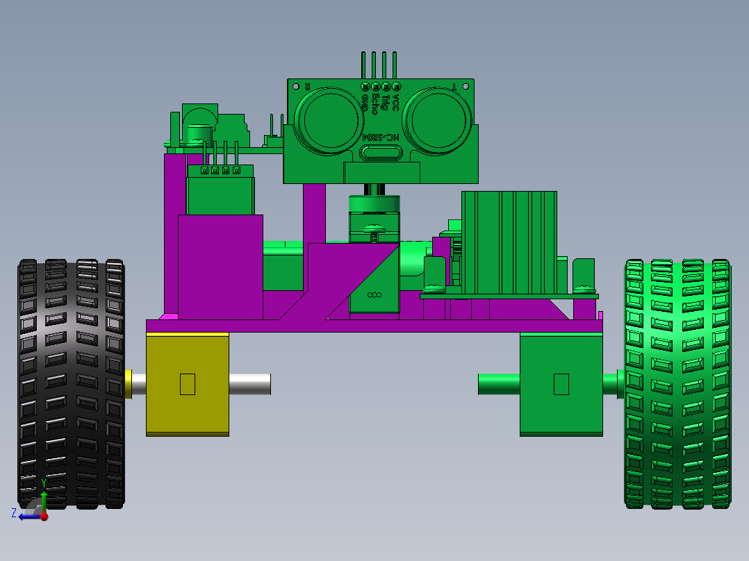 Arduino车载蓝牙右视图