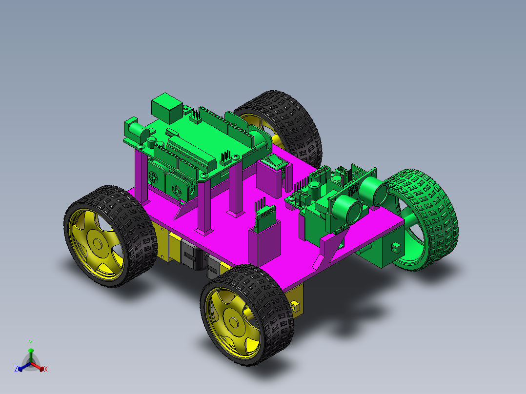 Arduino车载蓝牙正等轴测图