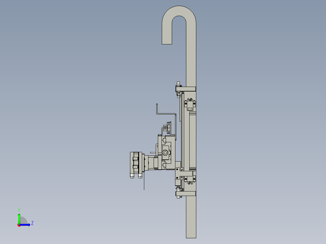 F01AE00021-D40000尾部夹膜左视图