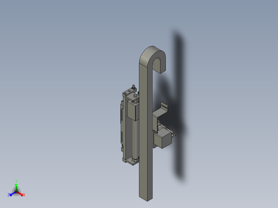 F01AE00021-D40000尾部夹膜正等轴测图