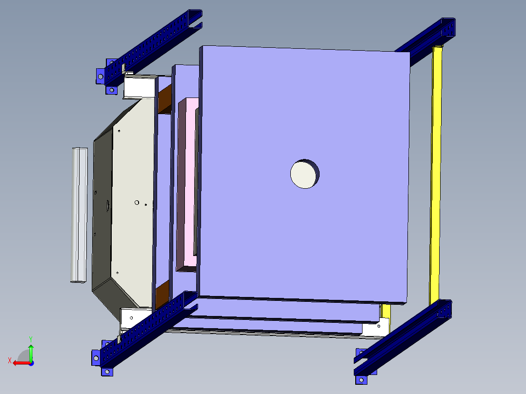 背负式AGV后视图