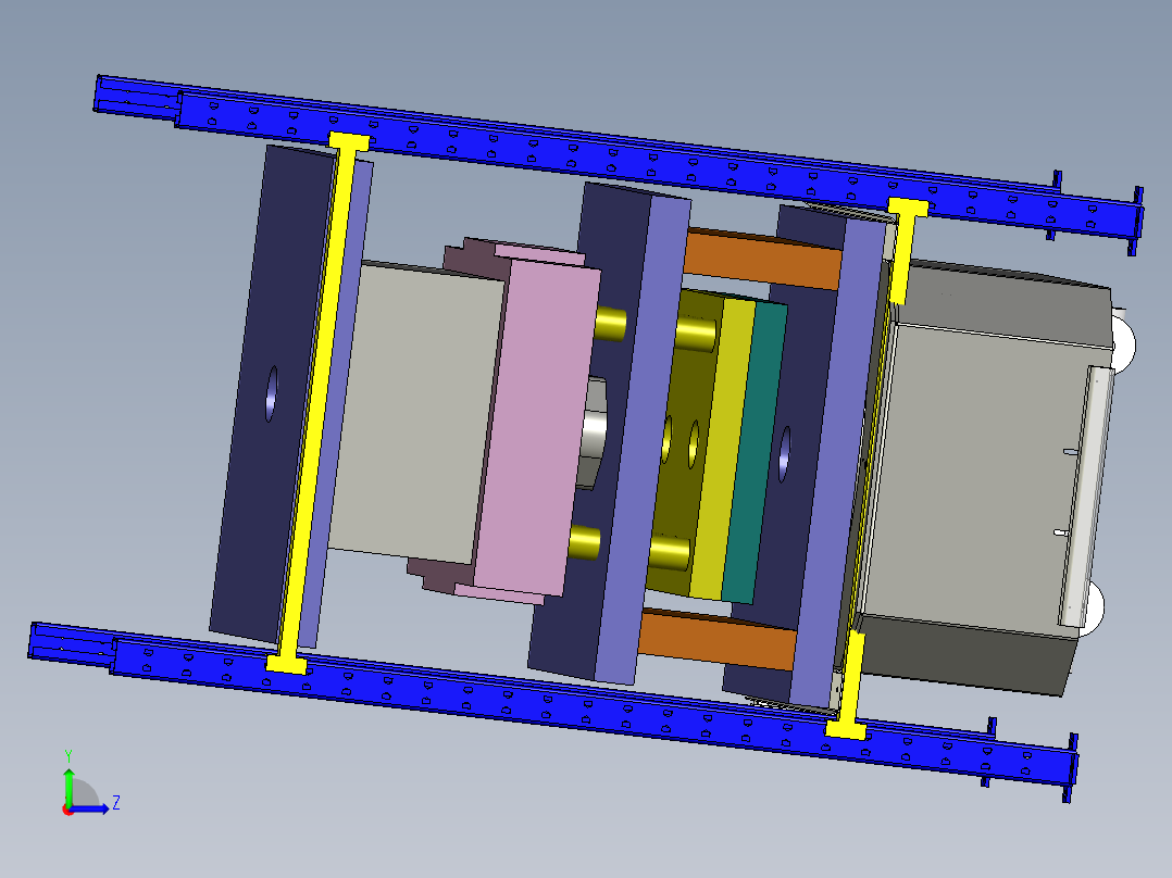 背负式AGV左视图