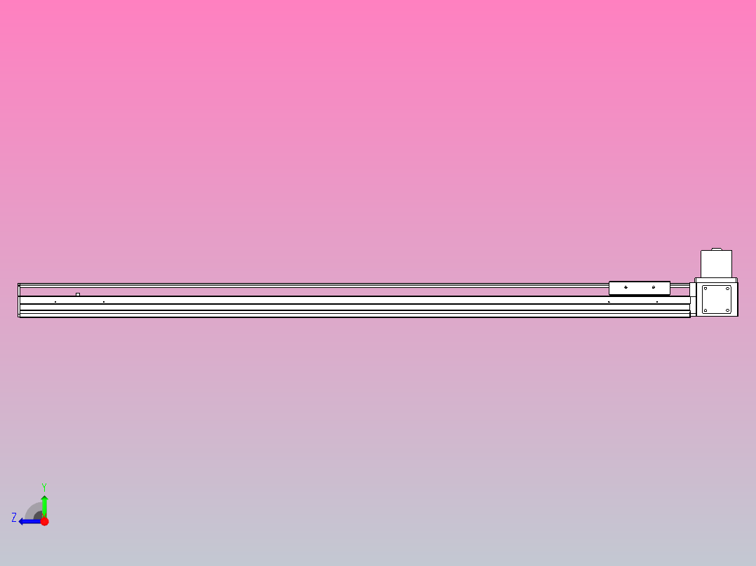 MTB10标准皮带滑台[MTB10-1000-LU-P10-C3]右视图