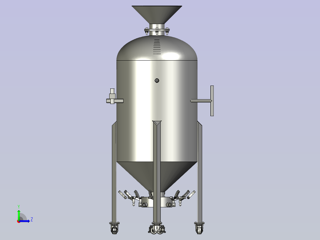 无污染自动回收式喷砂机左视图