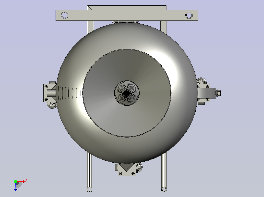 无污染自动回收式喷砂机俯视图