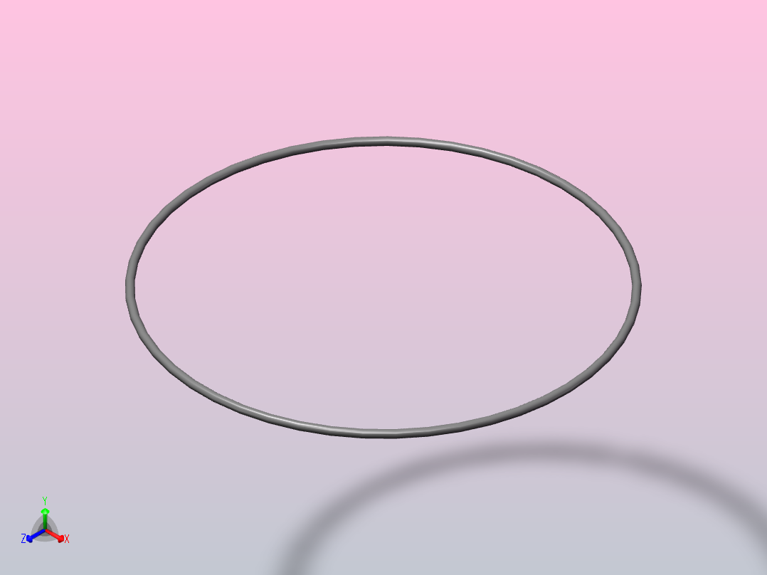 O型密封圈φ415×8正等轴测图