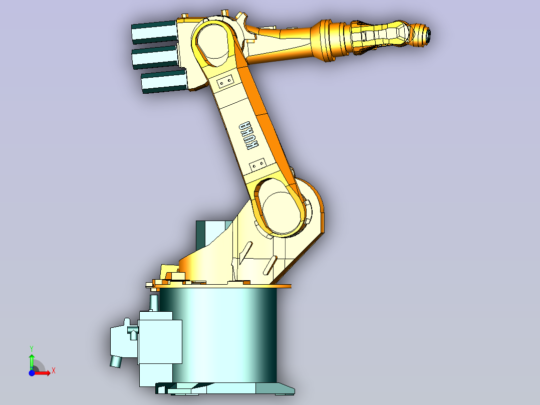 KUKA KR 6三维模型图纸前视图