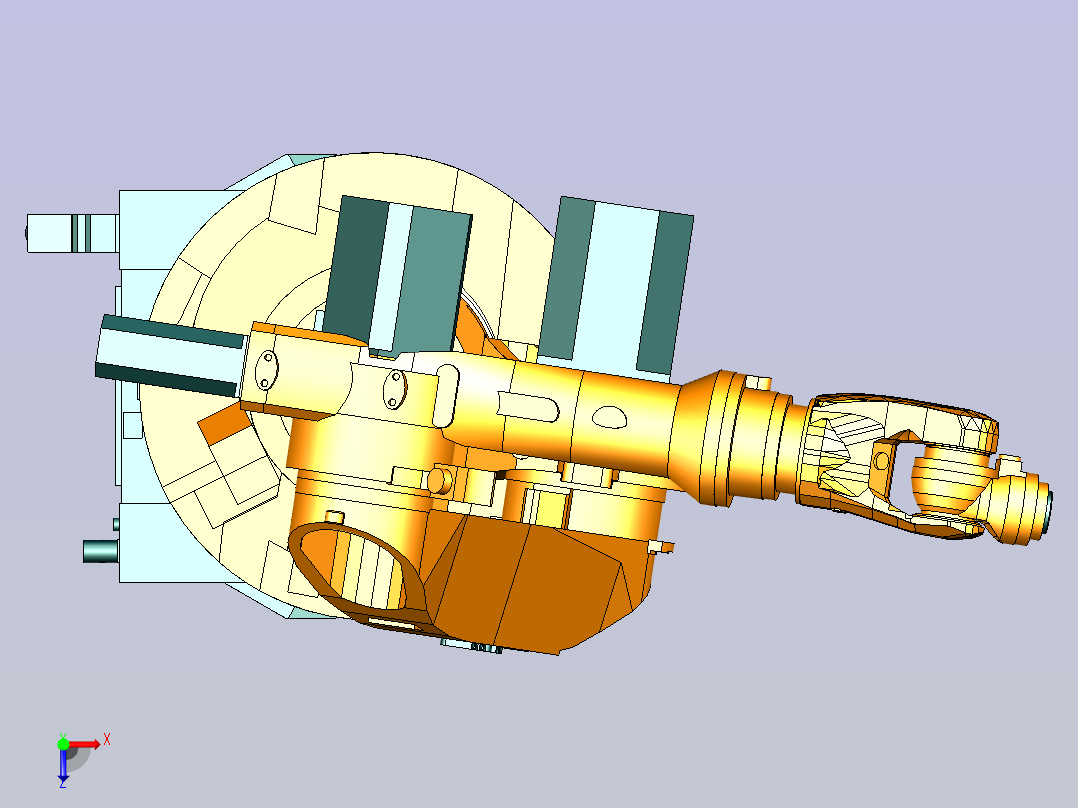 KUKA KR 6三维模型图纸俯视图