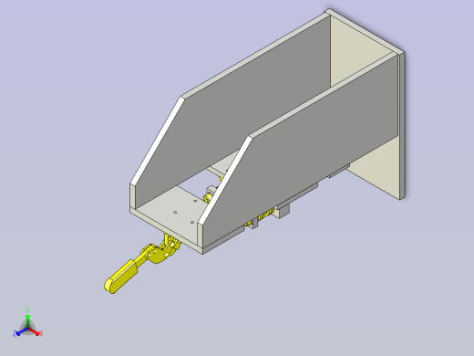 一款薄膜压接夹具3D模型
