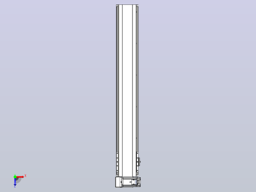 皮带直线轴半封闭可选导轨TPA-HNB-140D-120-L850-LU-Y-P40-N3俯视缩略图