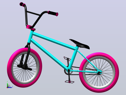 BMX 自行车左视缩略图