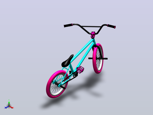 BMX 自行车正等轴测缩略图