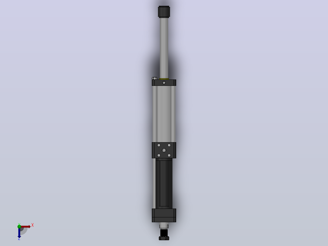 MPTD-3T系列可调型[MPTD-63-150-10-3T-50-M2-S1-0°]可调型气压增压缸俯视图