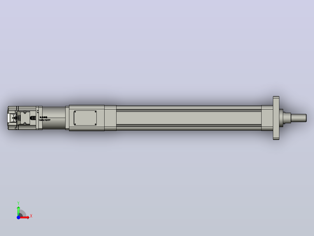 RKD50-250-D-FA-40-60减速机-B3直连电动缸前视图