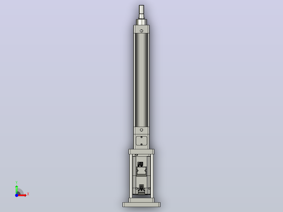 轻载电动缸TPA-ESR40-1210C-L200-M-FB-W-P40-C3前视图