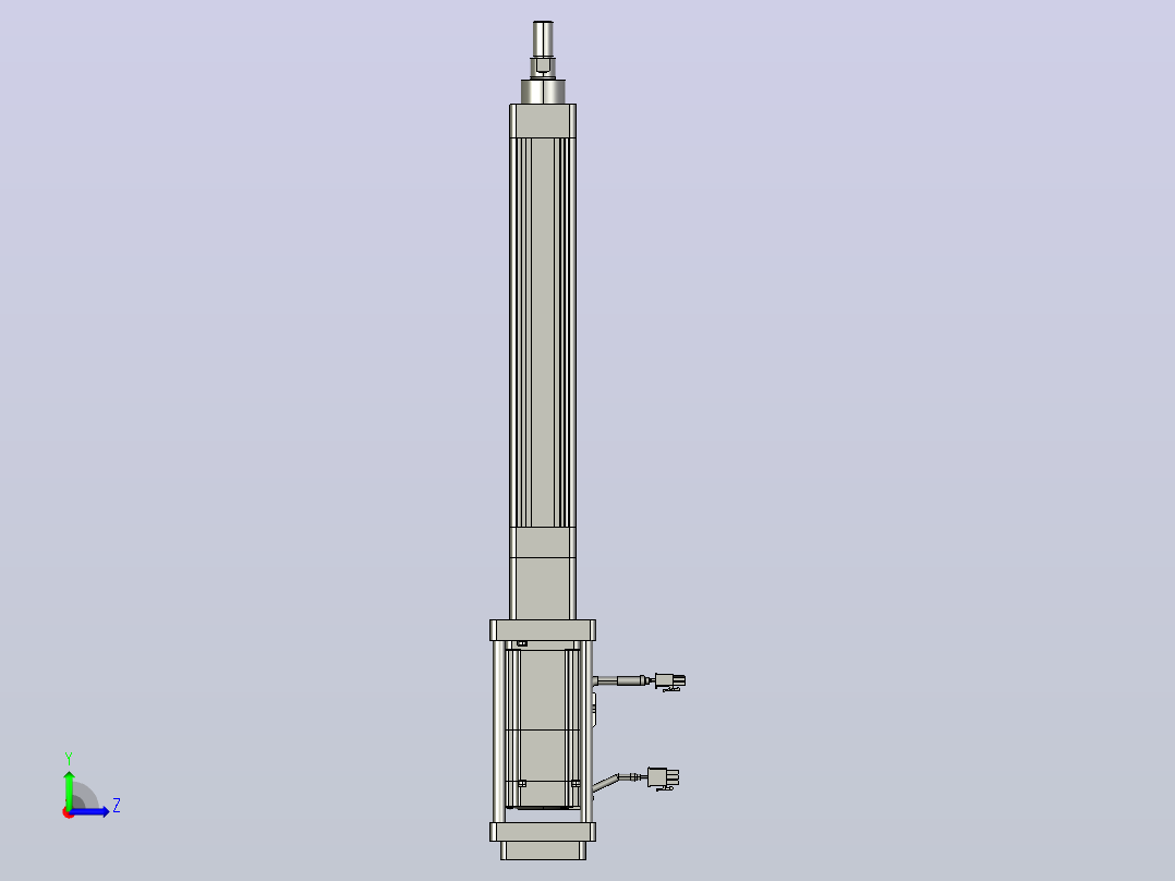 轻载电动缸TPA-ESR40-1210C-L200-M-FB-W-P40-C3左视图