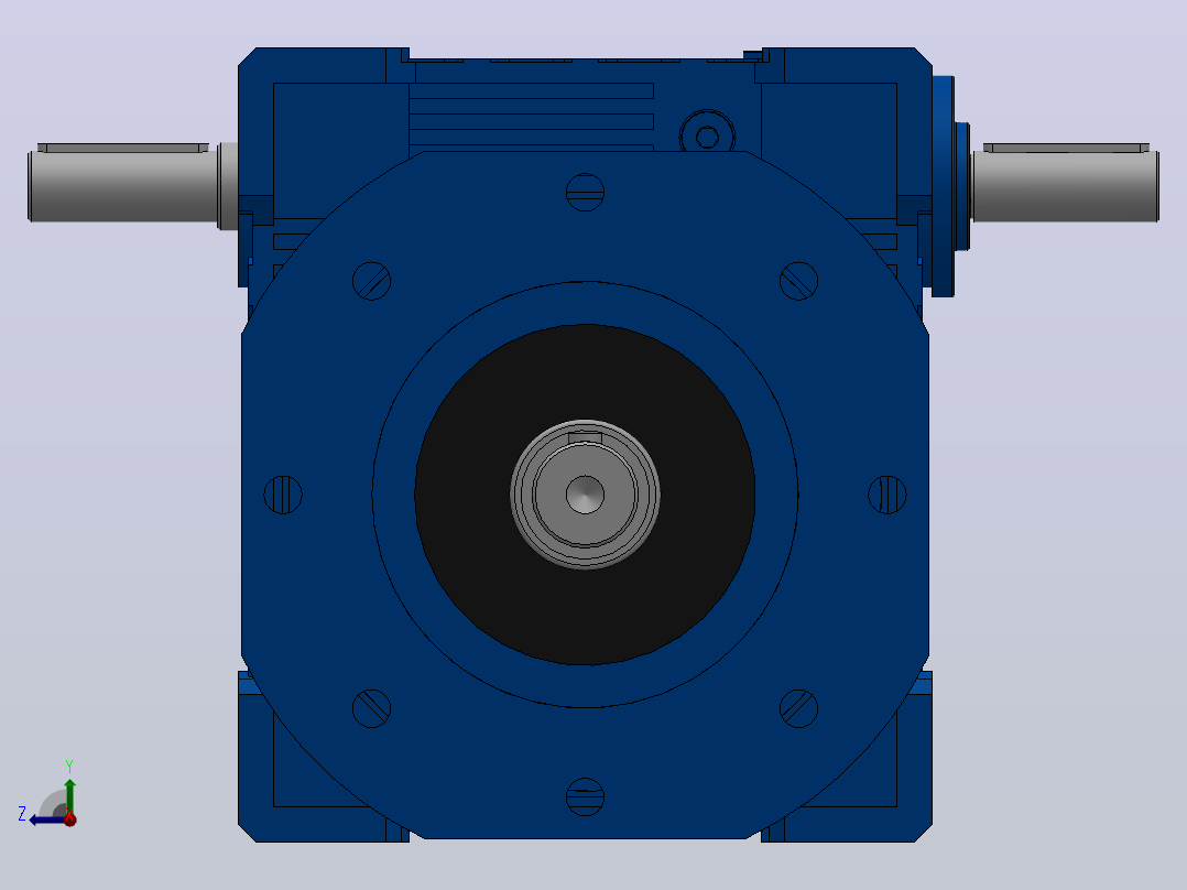 NRV110-150型蜗轮蜗杆减速机(寅通)[NMRV110╱7.5╱FA1╱SS1╱V5]右视图
