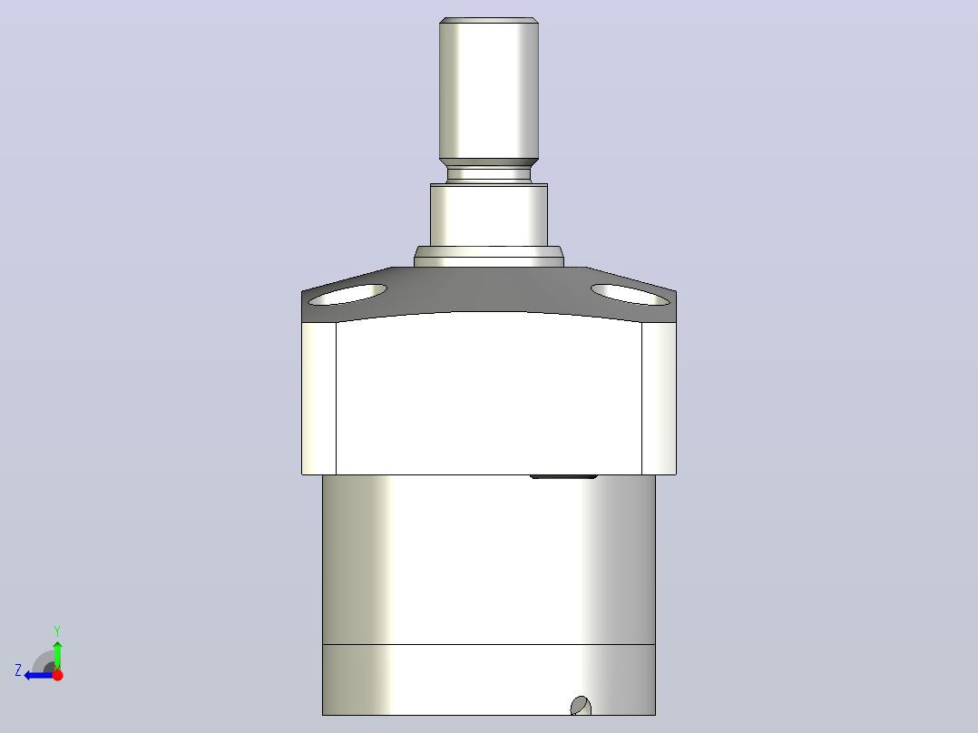 HLLW0401-CTJ-020气检拉式夹紧器右视图