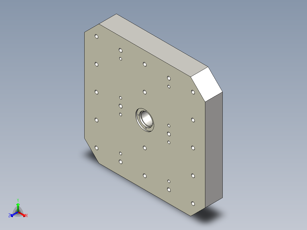 Mazak 500x500 MPP托盘正等轴测图