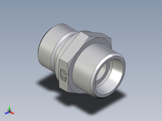 公螺柱连接器GE15LR71X正等轴测缩略图