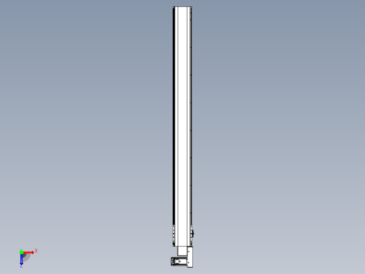 皮带直线轴半封闭可选导轨TPA-HNB-140D-120-L1500-MR-C-P40-N3俯视缩略图
