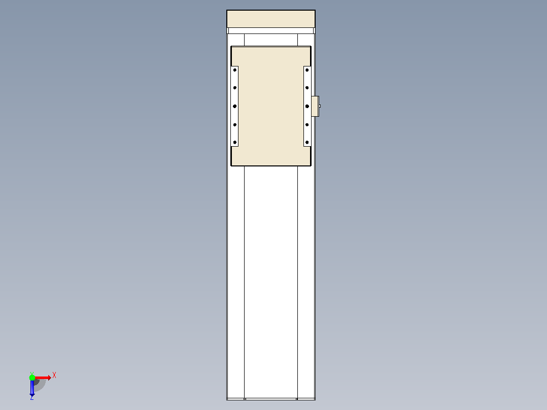 滚珠丝杠直线轴带导轨全封闭TPA-HCR-220D-3210C-L550-MP-C-P1K-N3俯视图