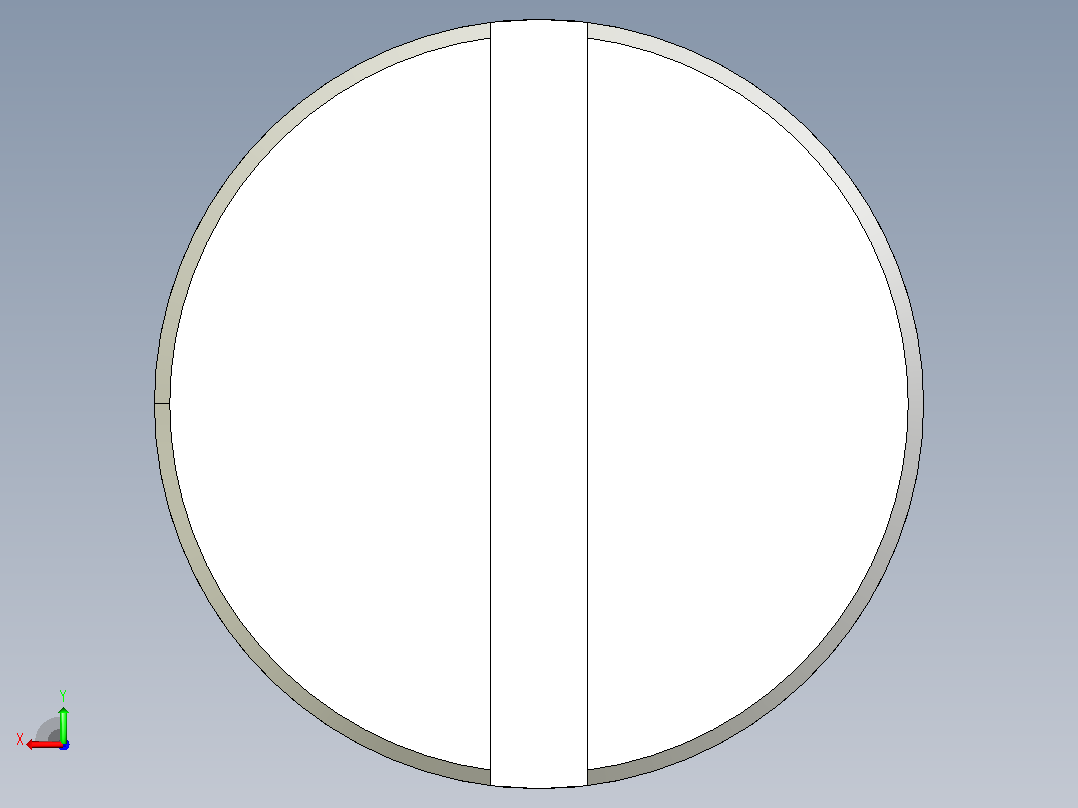 带肩开槽盘头螺钉-包含所有配置的Solidwork文件后视图