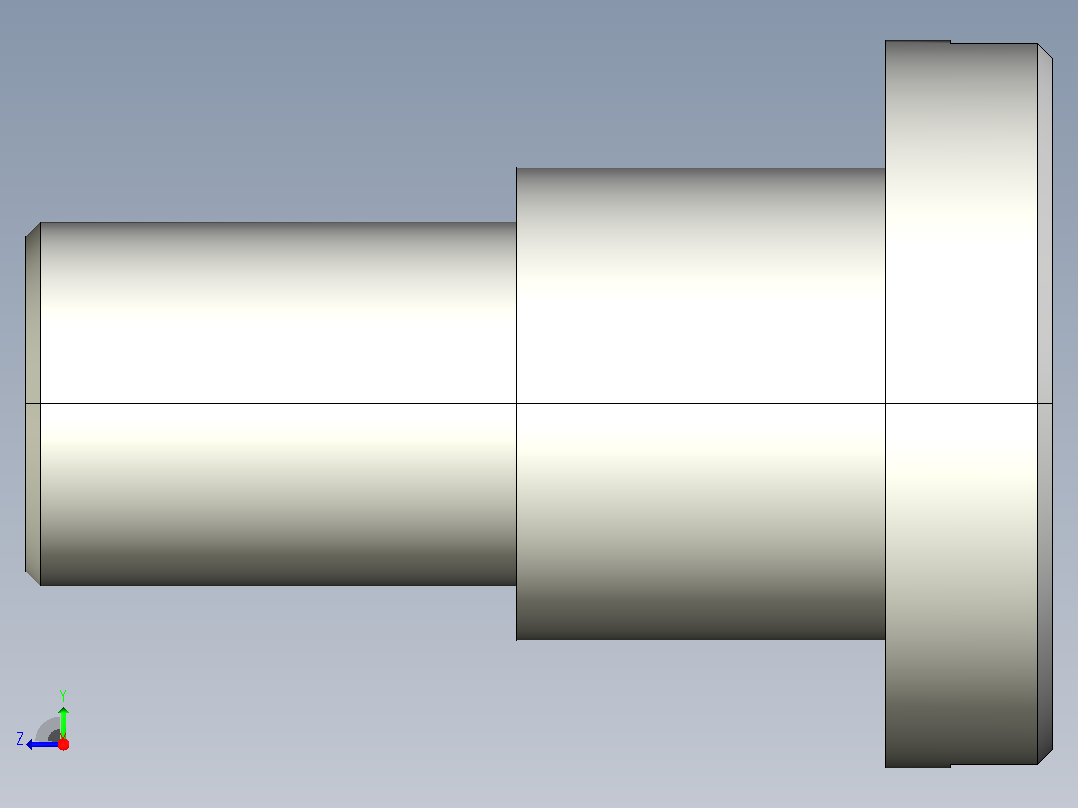 带肩开槽盘头螺钉-包含所有配置的Solidwork文件右视图