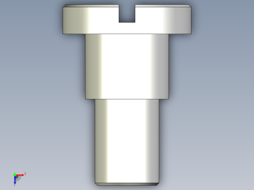 带肩开槽盘头螺钉-包含所有配置的Solidwork文件俯视缩略图