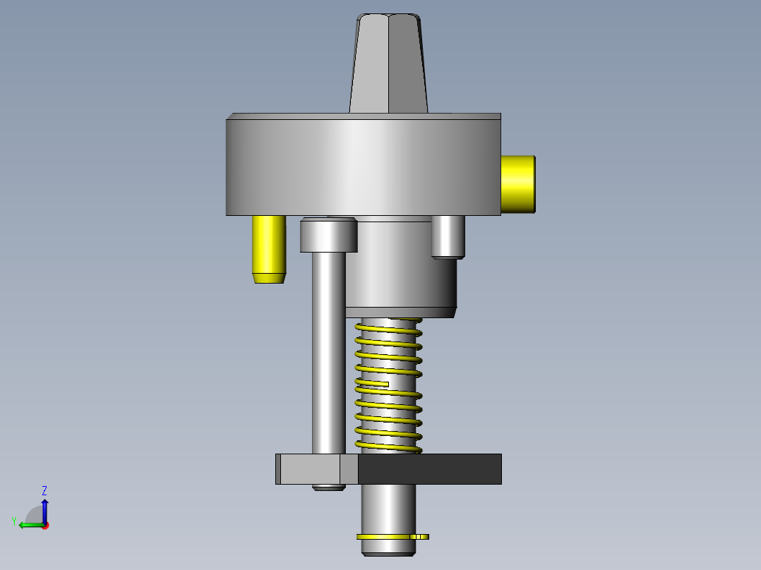 孔基准-定位机构左视图