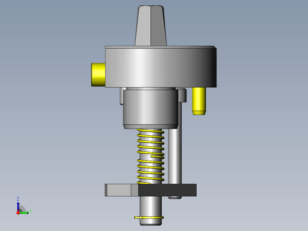 孔基准-定位机构右视图