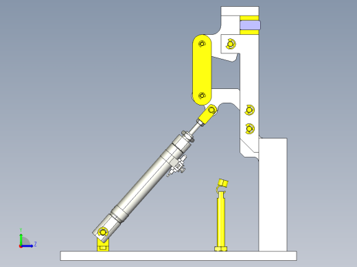 夹紧传送机构左视缩略图