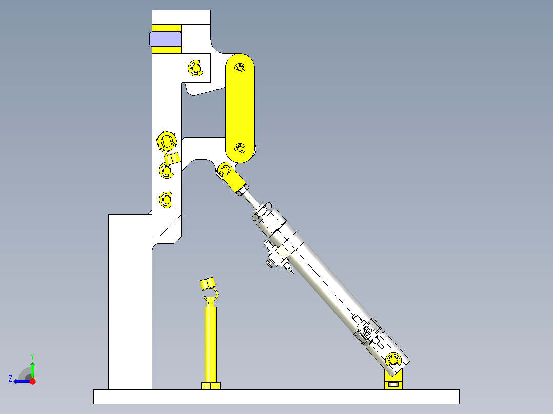 夹紧传送机构右视图