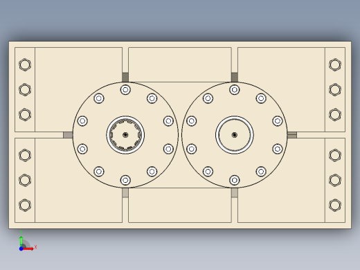 1200mm切碎机破碎机3D数模图纸 STEP格式前视缩略图