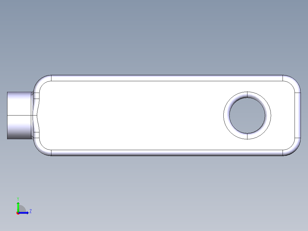 沐浴露瓶设计左视图