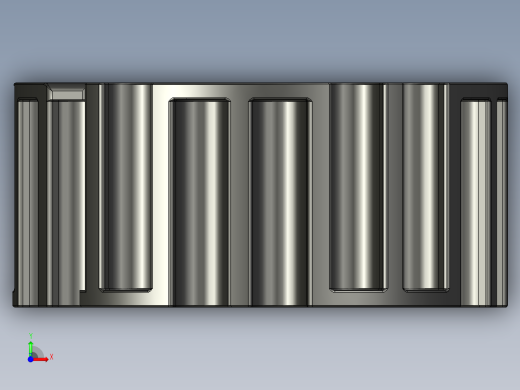 链板主动轮3D模型前视缩略图