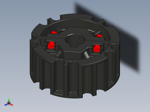 链板主动轮3D模型正等轴测缩略图