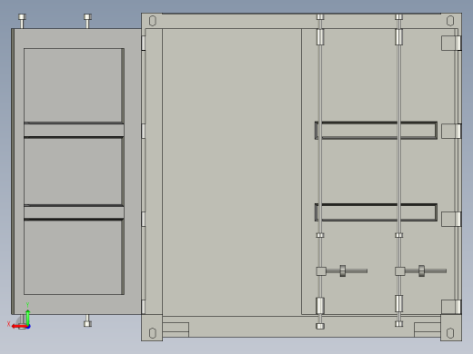 海运集装箱（20英尺）后视缩略图