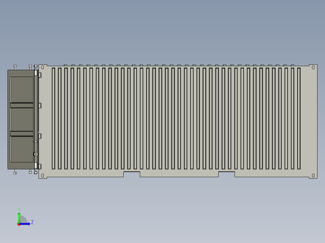 海运集装箱（20英尺）左视图
