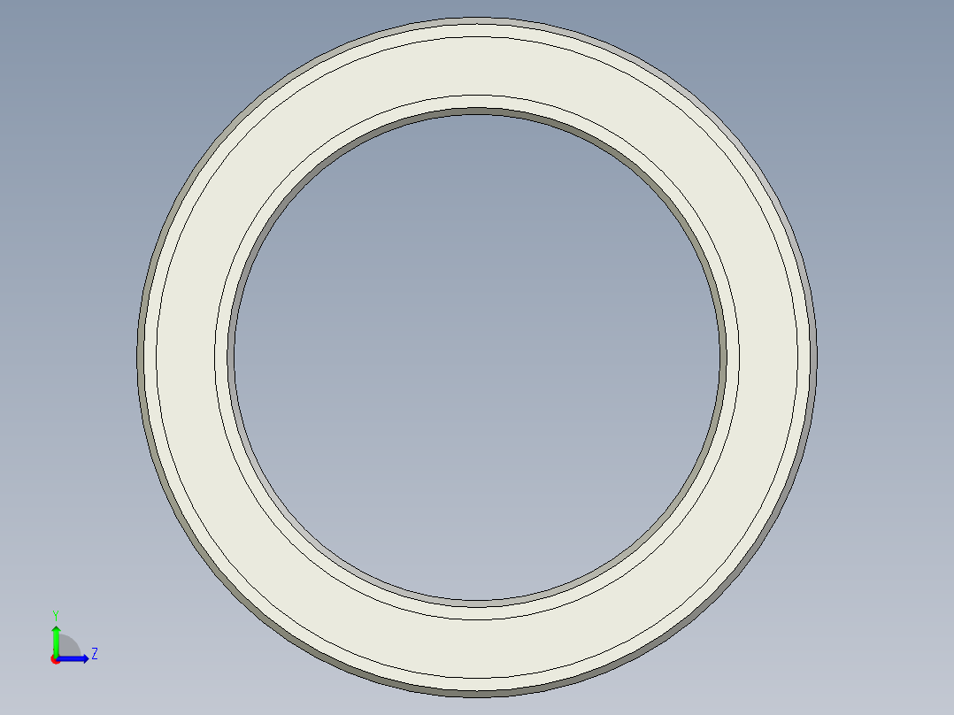轴承设计，内径= 25毫米，外径= 10毫米，10个滚珠左视图