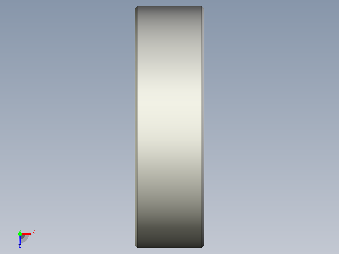 轴承设计，内径= 25毫米，外径= 10毫米，10个滚珠俯视图